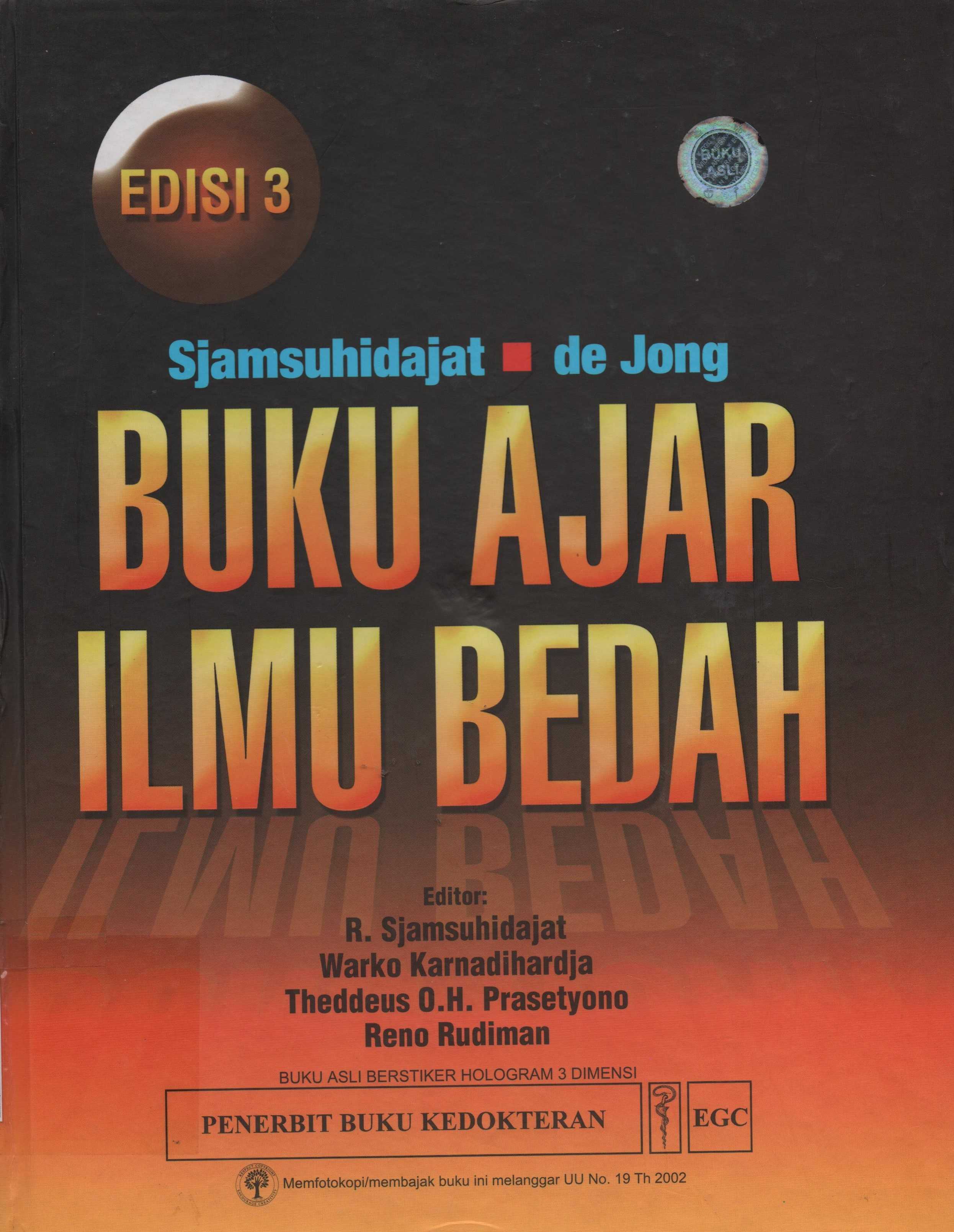 Image of Buku Ajar Ilmu Bedah Edisi 3