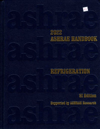 2022 Ashrae Handbook :  Refrigeration SI edition