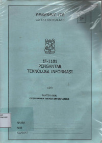 IF -1101 Teknologi Informasi