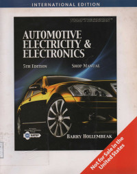 Shop Manual For Automotive Electricity & Electronics 5th Edition