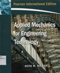 Applied Mechanics for Engineering Technology