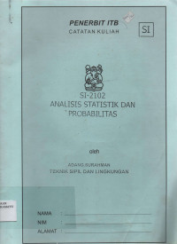 SI-2102 Analisis Statistik Dan Probabilitas