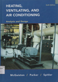 Heating, Ventilating, and Air Conditioning Analysis and Design