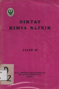 Diktat Kimia Klinik Jilid II