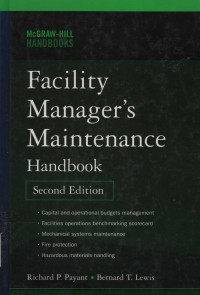 Facility Manager's Maintenance Handbook Second Edition