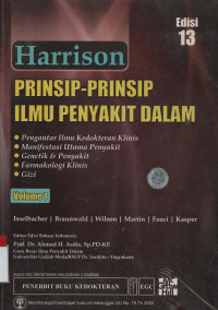 Harrison Prinsip-Prinsip Ilmu Penyakit Dalam Edisi 13 Volume 1