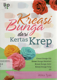 Kreasi Bunga dari Kertas Krep