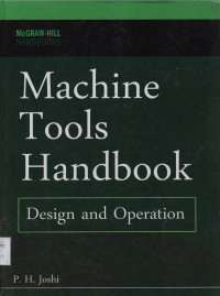 Machine Tools Handbook Design And Opperation