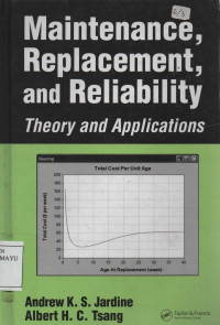 Maintenance, Replacement, and Realiability Theory and Applications