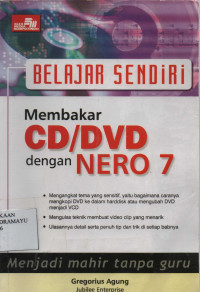 Belajar Sendiri Membakar CD/DVD dengan NERO 7