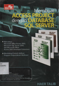 Membuat access project dengan database SQL server