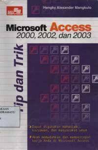 Tip dan Trik Microsoft Access 2000,2002, dan 2003