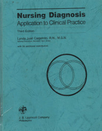 Nursing Diagnosis : Application to Clinical practice Third Edition