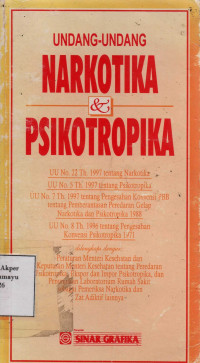 Undang - Undang Narkotika & Psikotropika